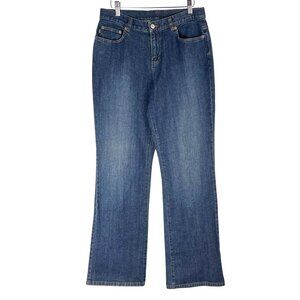 Lauren Jeans Co Ralph Lauren Womens Bootcut Denim Jeans Size 6 Blue Cotton Blend